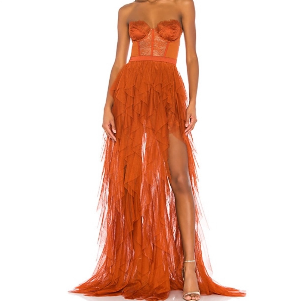 For Love & Lemons X Revolve Bustier Gown